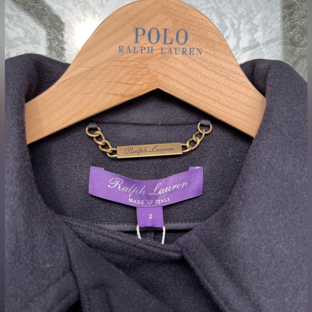 Ralph Lauren Purple Label Logan Double-Faced Wool-Cashmere Peacoat NWT Size 2 - Picture 3 of 13